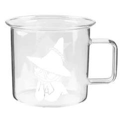 Clearance Muurla Moomin glass mug clear 35 cl, Snufkin Transparent