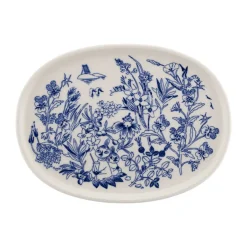 Dinner Plates^Moomin Arabia Moomin Haru serving plate 17 cm, Blue-white BlueWhite