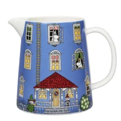 Water Jugs And Carafes^Moomin Arabia Moomin house jug, 1 l BlueRed