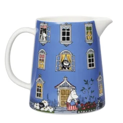 Water Jugs And Carafes^Moomin Arabia Moomin house jug, 1 l BlueRed