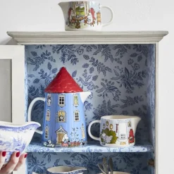 Water Jugs And Carafes^Moomin Arabia Moomin house jug, 1 l BlueRed