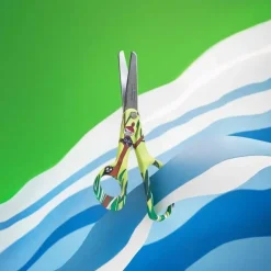 Scissors^Fiskars Moomin left handed children's scissors 13 cm, Lilla my MultiGreen