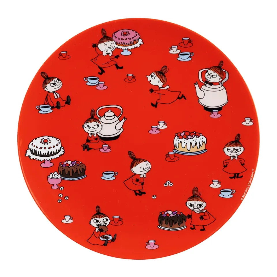 Sale Rätt Start Moomin Little My flat plate Ø19.8 cm, Red