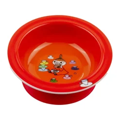 Plastic Plates^Rätt Start Moomin Little My suction plate Ø15.5 cm, Red