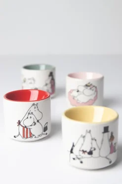 Egg Cups^Pluto Design Moomin love egg cup 4 pieces, White-multi WhiteMulti