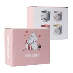 Egg Cups^Pluto Design Moomin love egg cup 4 pieces, White-multi WhiteMulti