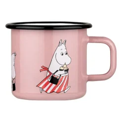 Outlet Muurla Moomin mamma enamel mug 37 cl, Pink