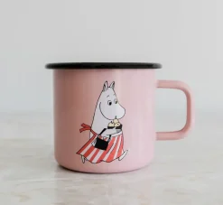 Outlet Muurla Moomin mamma enamel mug 37 cl, Pink