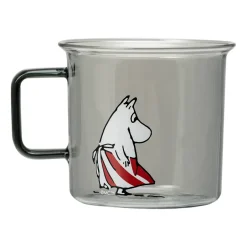 Muurla Moomin mamma glass mug 35 cl, Grey