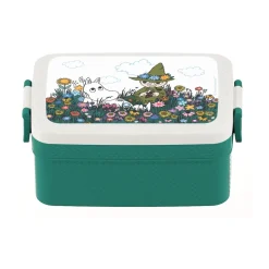 Discount Rätt Start Moomin Meadow lunch box 12x18.5 cm, Green