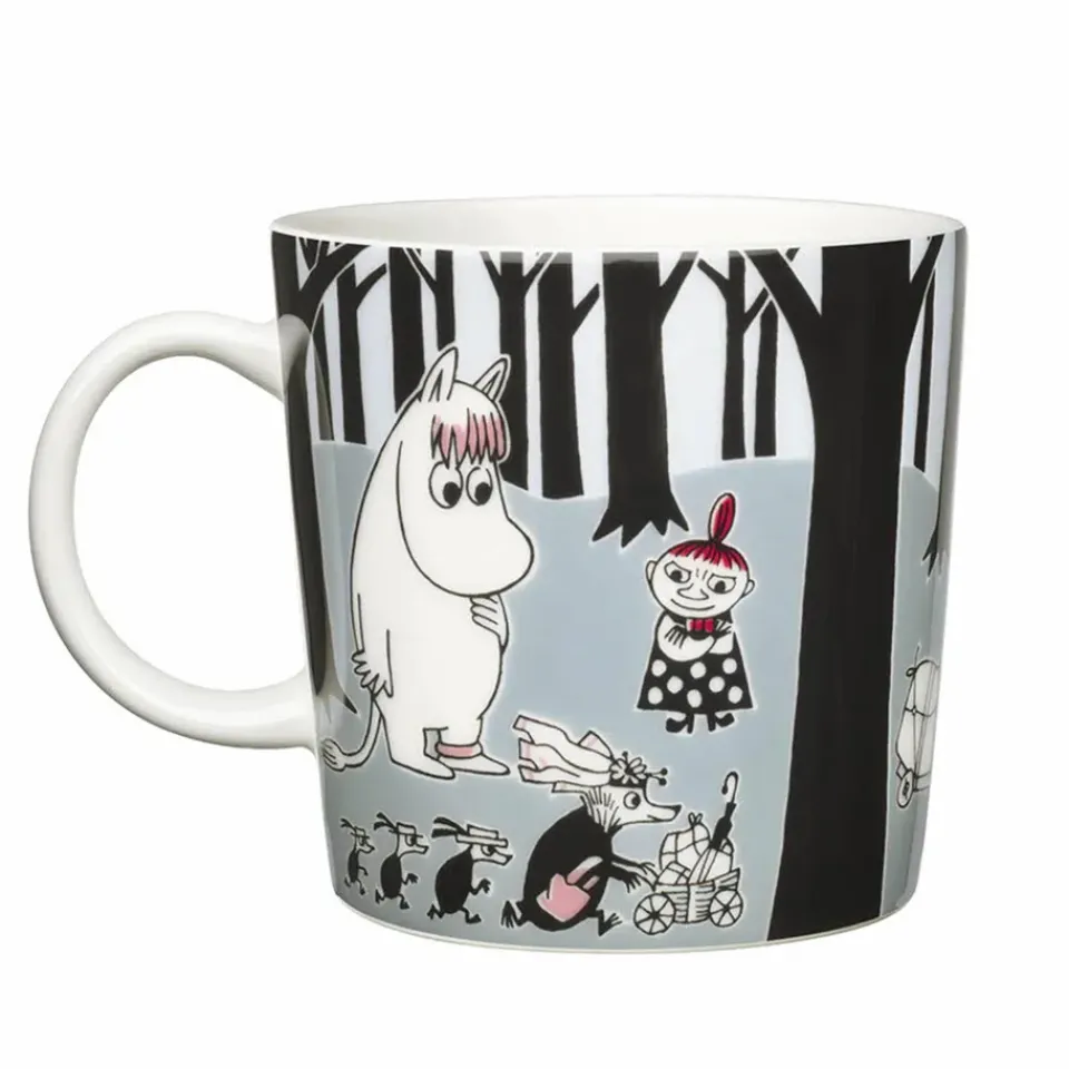 Moomin Arabia Moomin mug Adventure Move, 30 cl GreyBlack