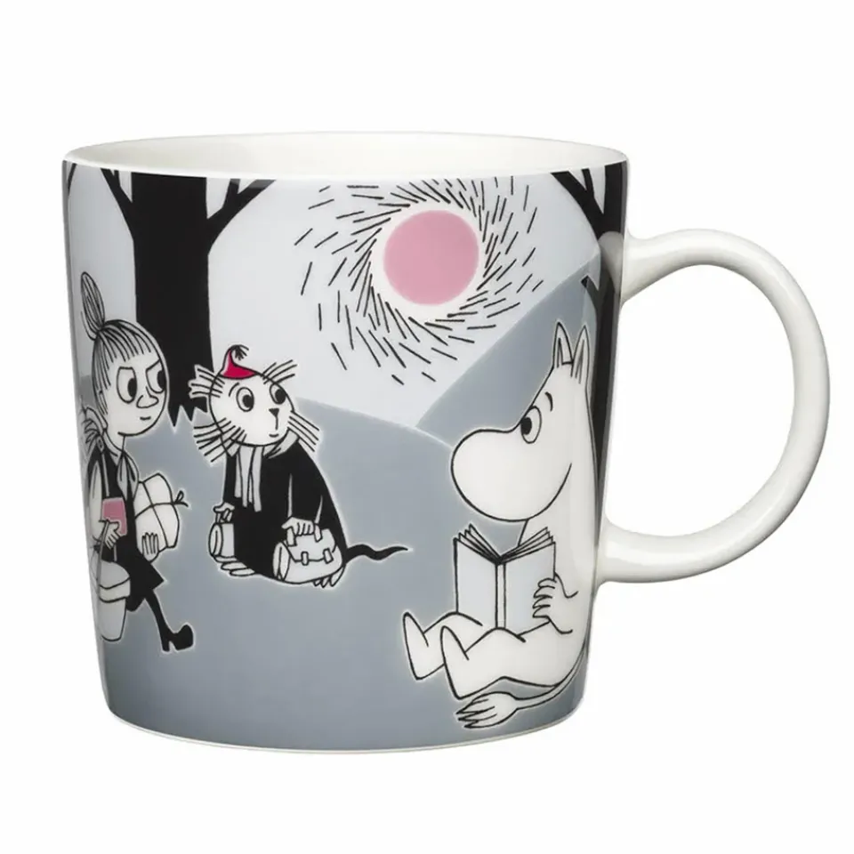 Moomin Arabia Moomin mug Adventure Move, 30 cl GreyBlack