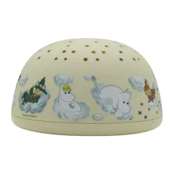 Best Rätt Start Moomin night lamp with starry sky and music, Yellow
