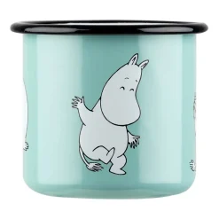 Best Muurla Moomin Retro enamel mug 37 cl, Mint BlueTurquoise