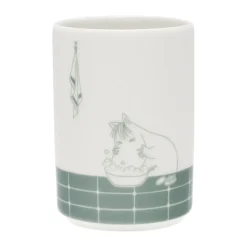 Best Moomin Arabia Moomin toothbrush holder, Bath time green-white GreenWhite