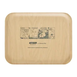 Trays^Muurla Moomin tray 28x36 cm, Flower field Beige
