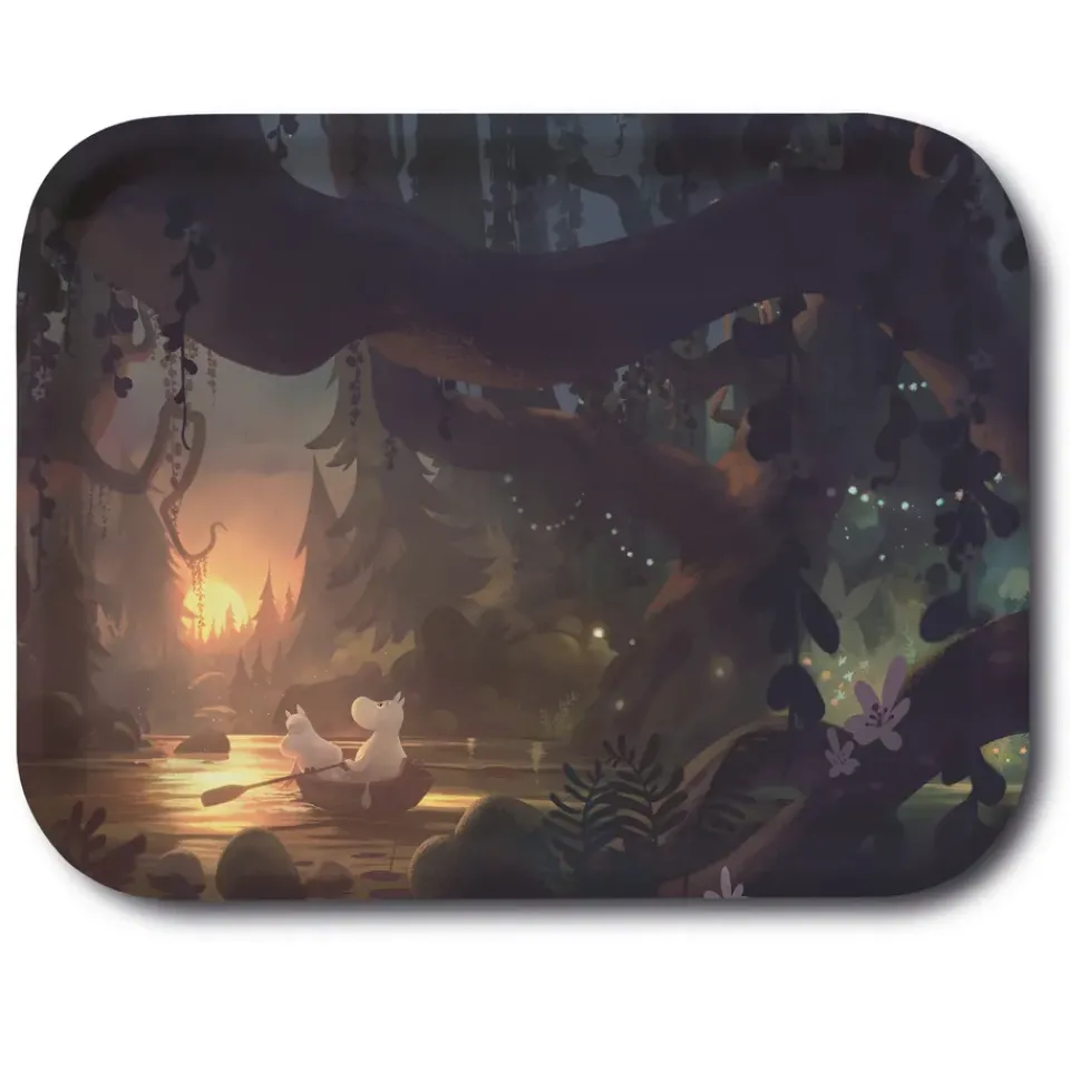 Decorative Accessories|Decorative Trays^Opto Design Moomin TV-Series tray 27x20 cm, Moomin in the forest Multi