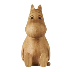 Discount Dsignhouse x Moomin Moomin Wooden Decoration Moomin 10 cm, OAK (FSC) Beige