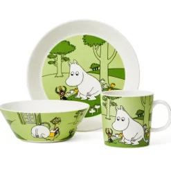 Hot Moomin Arabia Moomintroll Moomin bowl, Grass Green
