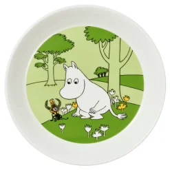 Small Plates & Side Plates^Moomin Arabia Moomintroll plate, grass Green