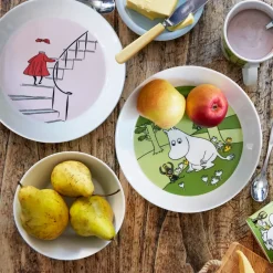 Small Plates & Side Plates^Moomin Arabia Moomintroll plate, grass Green