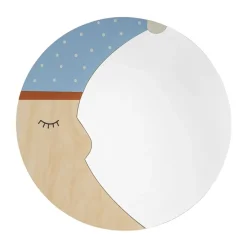 Round Mirrors|Wall Mirrors^Bloomingville Moony mirror Ø40 cm, Nature moon BeigeBlue