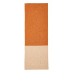 Plastic Rugs^Brita Sweden Moor rug cream (cream white-terracotta), 70x300 cm BeigeOrange