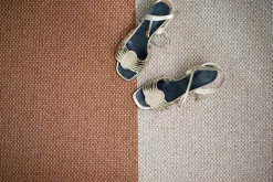 Plastic Rugs^Brita Sweden Moor rug cream (cream white-terracotta), 70x300 cm BeigeOrange