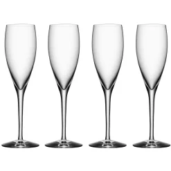 Outlet Orrefors More champagne glass 4-pack, 4-pack Transparent