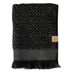 Outlet Mette Ditmer Morocco towel 70x135 cm, Black-grey GreyBlack