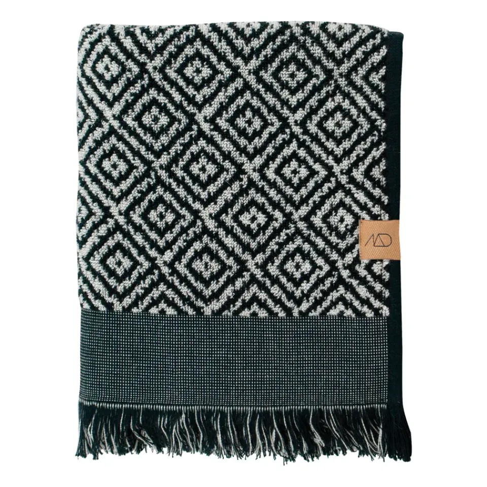 Outlet Mette Ditmer Morocco towel 70x135 cm, Black-white BlackWhite