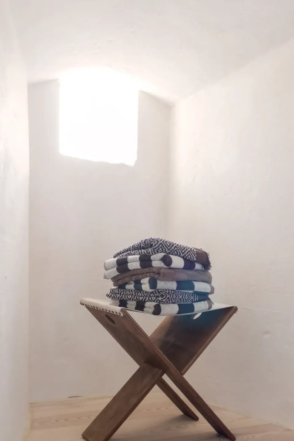 Bath Sheets^Mette Ditmer Morocco towel 70x135 cm, Chocolate-off-white Brown