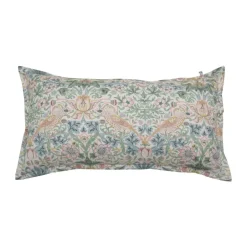 Mille Notti Morris & Co. Strawberry Thief Pillowcase, , 50x90 cm Green