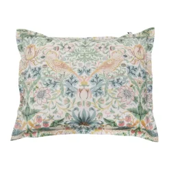 Clearance Mille Notti Morris & Co. Strawberry Thief Pillowcase, , 50x60 cm Green
