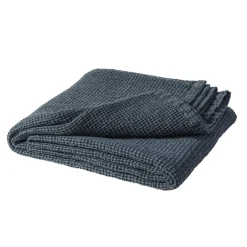 Discount Scandi Living Moss bed spread 160x260 cm, storm Blue