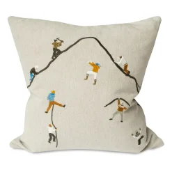 Cushion Covers^Fine Little Day Mountain climbers pillowcase 48x48 cm, Natural MultiWhite