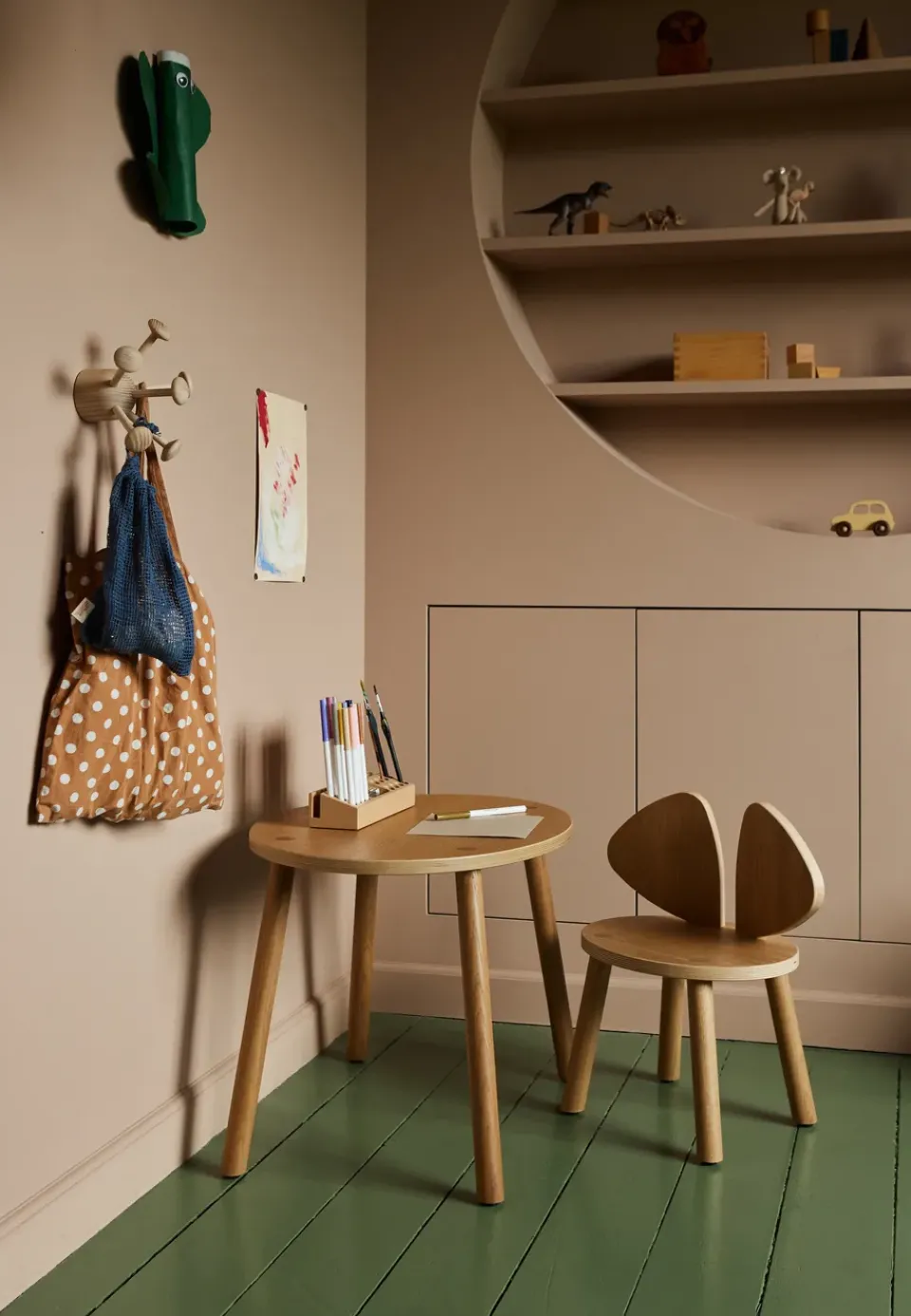 New Nofred Mouse Chair children's chair, Oak Beige
