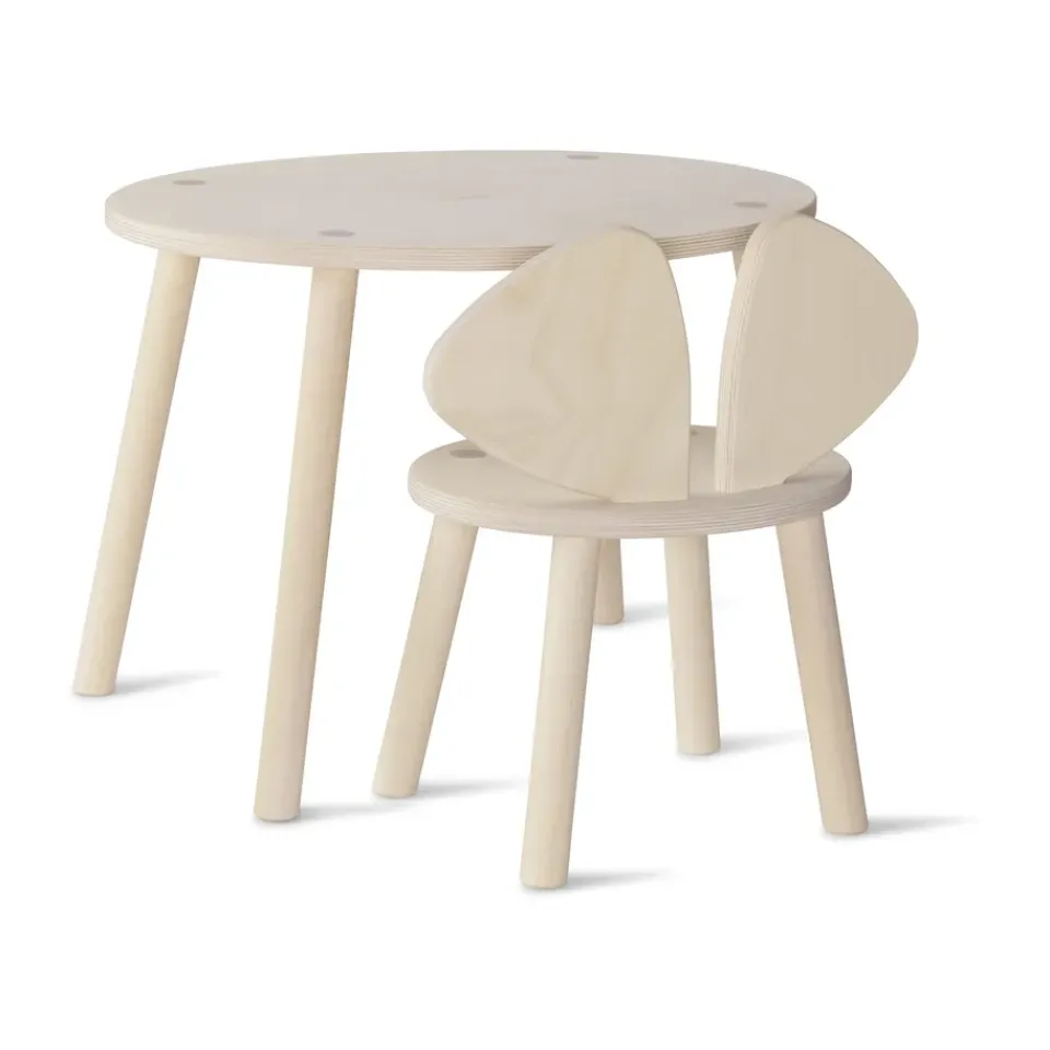 Sale Nofred Mouse set children's chair + table, Birch Beige