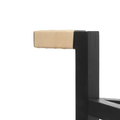 Hot A2 Move serving trolley, stained oak, big, marble marquina, glass Black