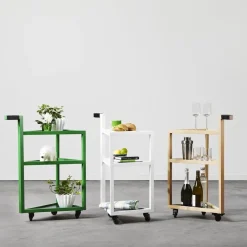 Serving Trolleys^A2 Move serving trolley, Oak Brown