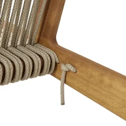Outdoor Lounge Furniture^GUBI MR01 Initial outdoor lounge chair, Oiled iroko wood Brown