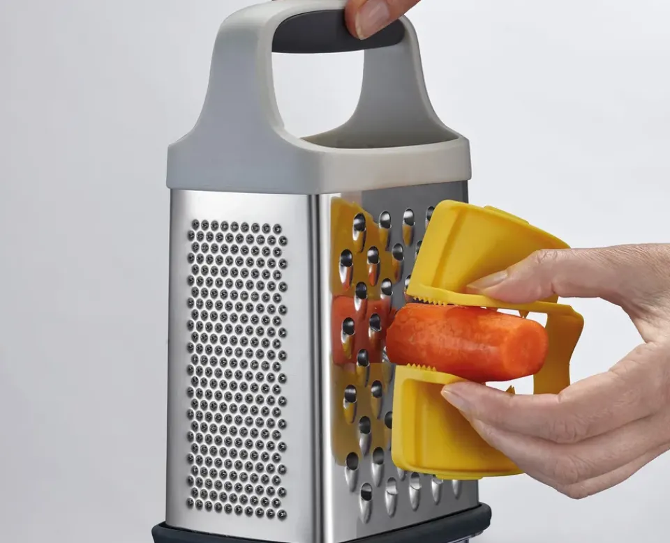 Discount Joseph Joseph Multi grip grater with container 17 cm, Yellow Silver-colouredYellow