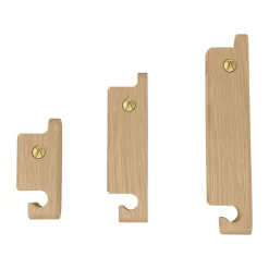 Online Andersen Furniture Multi Hooks hook set of 3, Oak Brown