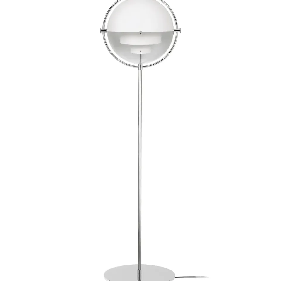 Sale GUBI Multi-Lite floor lamp, Chrome- White