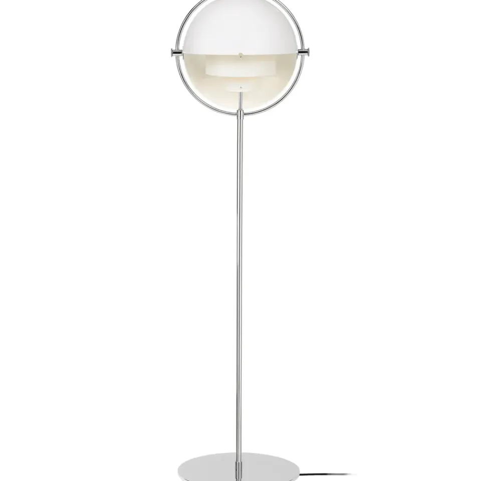 Sale GUBI Multi-Lite floor lamp, Chrome- White
