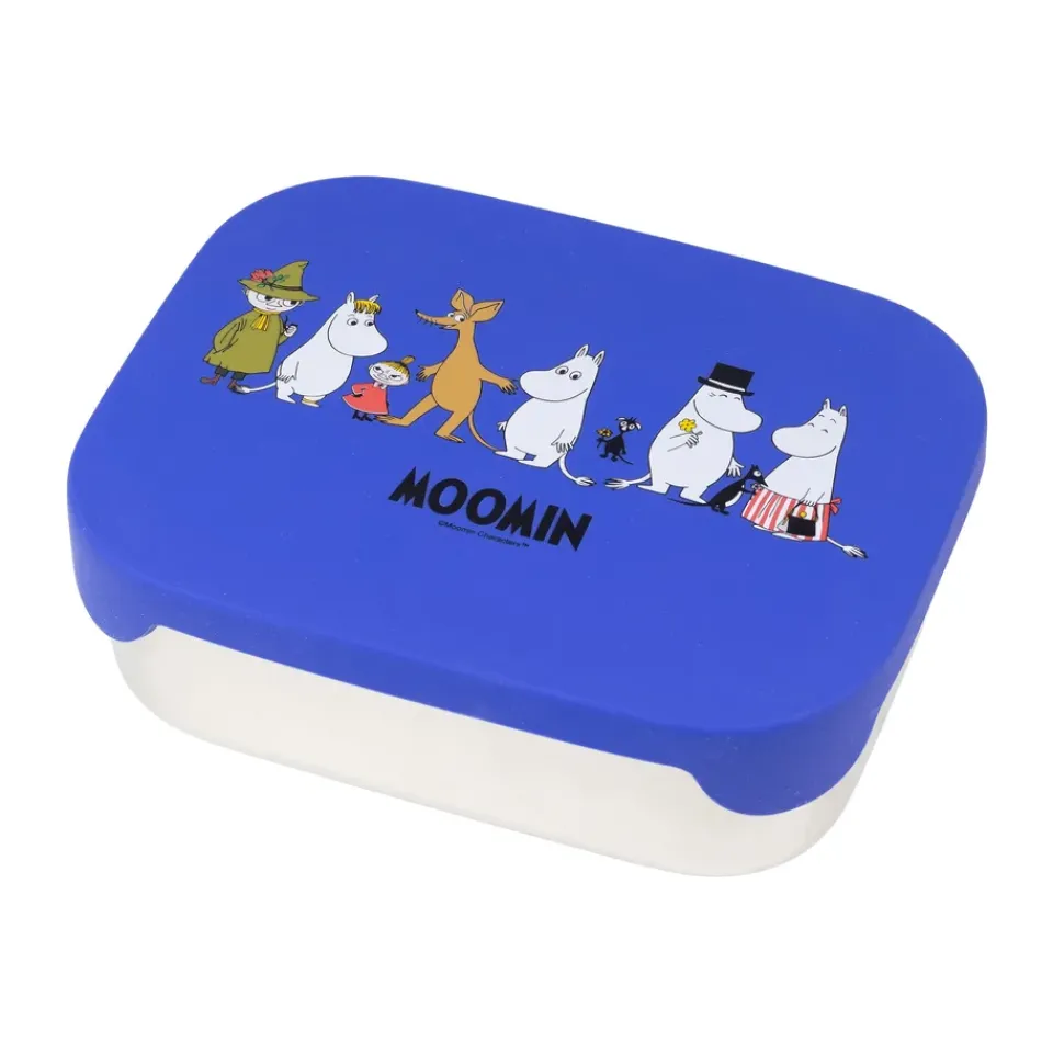 Lunch Boxes & Food Containers^Rätt Start Mumin Family lunch box tin 13x17 cm, Blue