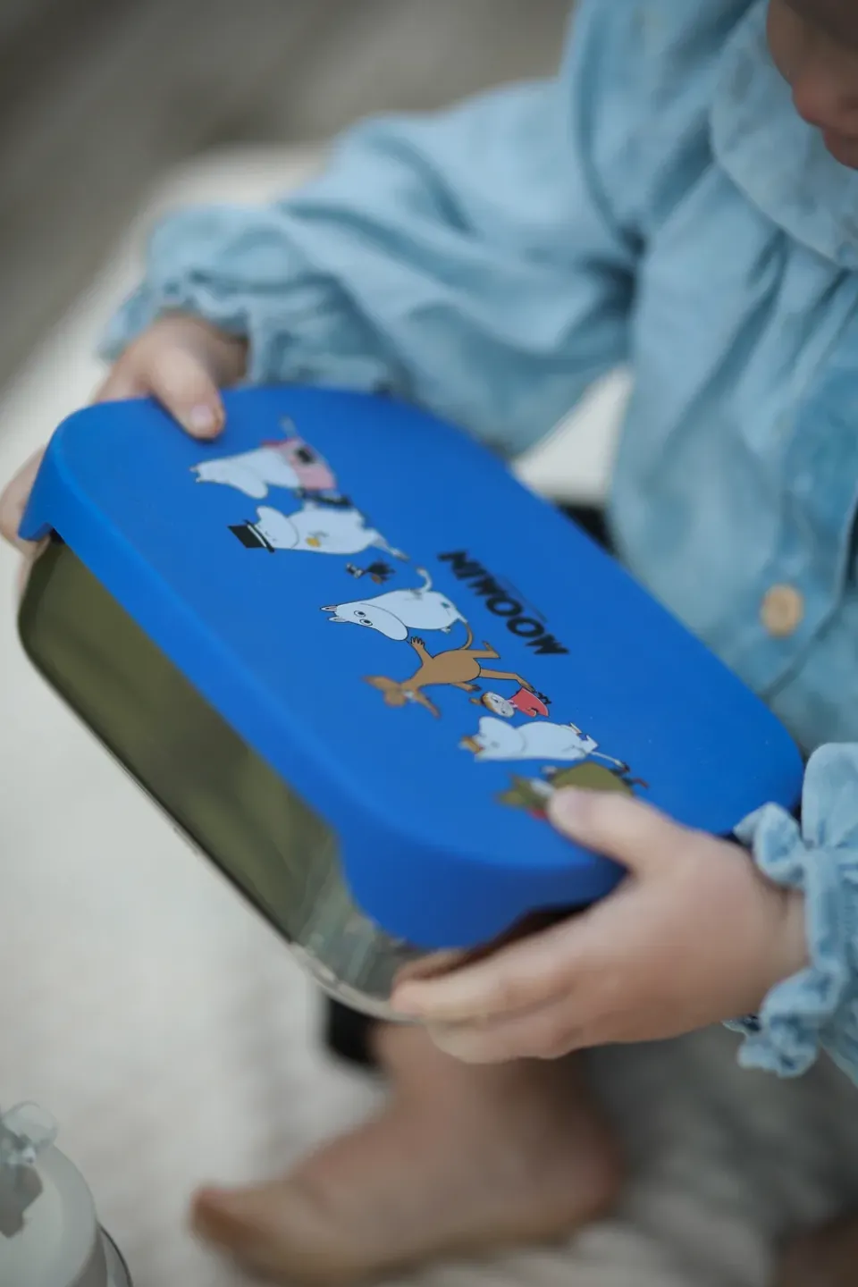 Lunch Boxes & Food Containers^Rätt Start Mumin Family lunch box tin 13x17 cm, Blue