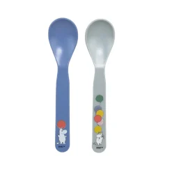 Children's Cutlery|Table Cutlery^Rätt Start Mumin Festligheter spoon 2-pack, Grey-blue Multi