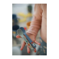 Children's Cutlery|Table Cutlery^Rätt Start Mumin Festligheter spoon 2-pack, Grey-blue Multi