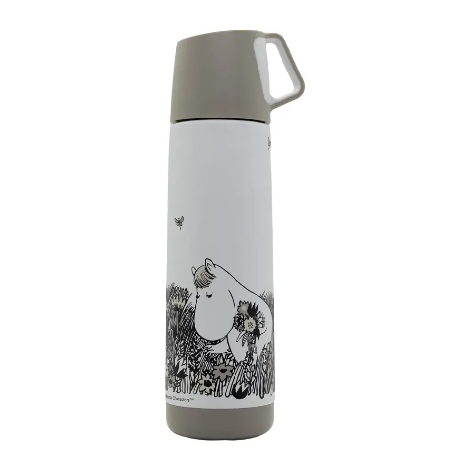 Outlet Rätt Start Mumin Graphic thermos 50 cl, White-black BlackWhite